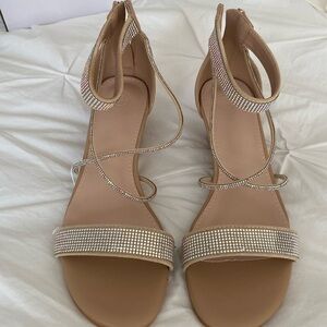 Sparkly low rise wedge heels size 41 (fits like a US size 9)